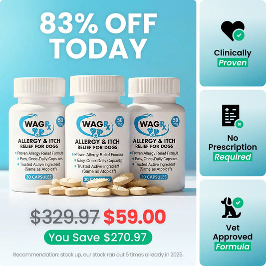 Last Chance: Cyclosporine Chewable Tablet (WagLabs™) 3x Bottles - 83% OFF!